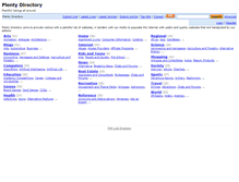 Tablet Screenshot of plenty-directory.com